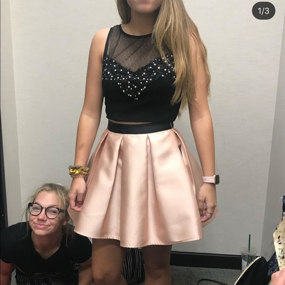 two piece homecoming dress